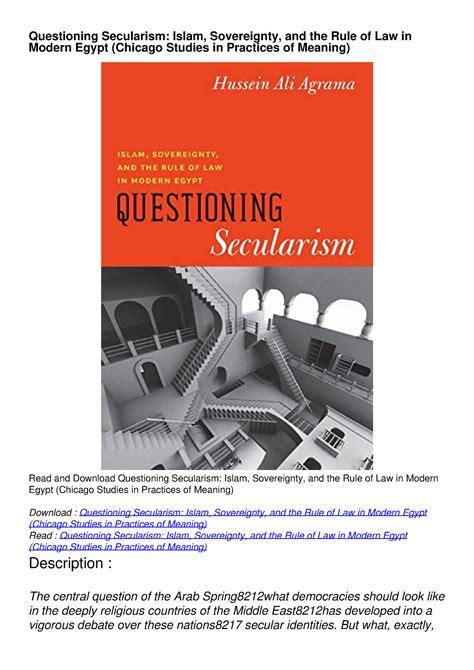 Questioning Secularism Islam Epub