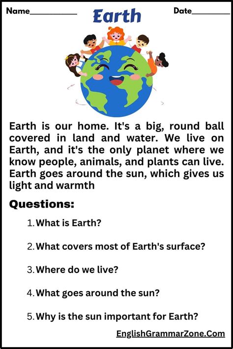 Questions About Earth With Answer Doc