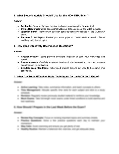 Questions Answers For The Moh Exam Epub