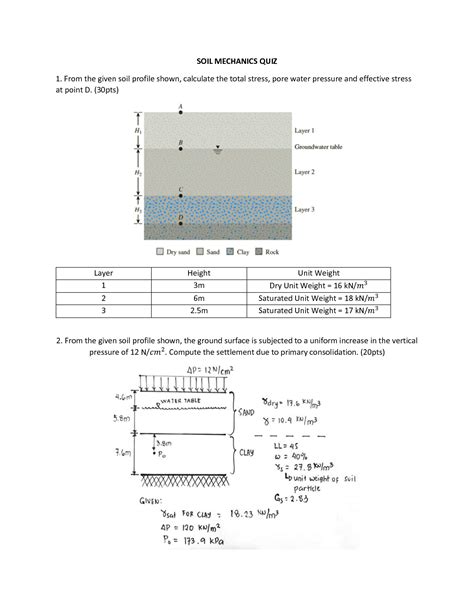 Questions Answers Soil Mechanics Doc