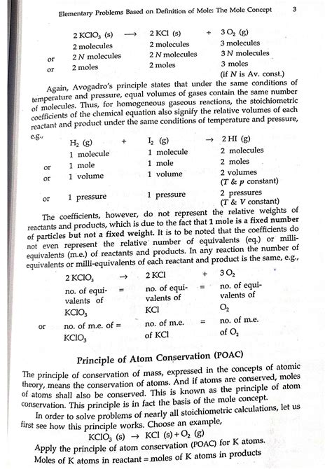 Questions On Mole Concept Class 9 With Answers PDF