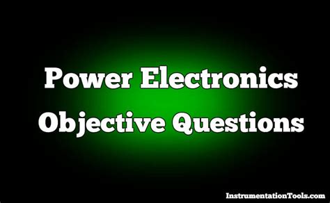 Questions and Answers on Power Electronics Reader