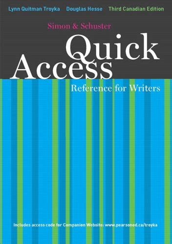 Quick Access Reference for Writers Reader