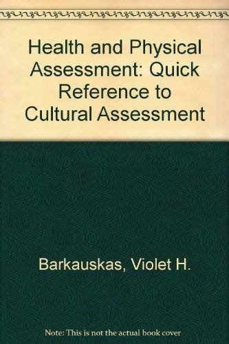 Quick References to Cultural Assessment Reader