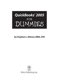 QuickBooks 2005 For Dummies Reader