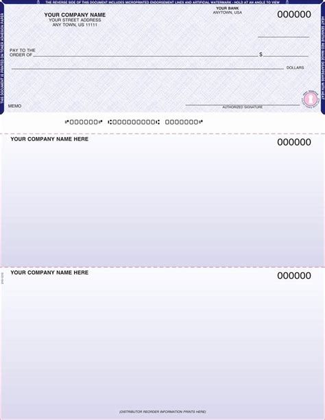 Quickbooks Check Template