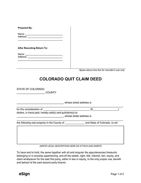 Quit Claim Deeds Colorado: The Ultimate Guide to Quit Claim Deeds