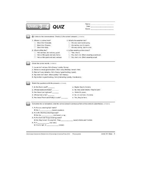 Quiz Answer Key Interchange Bing Free Ebooks Epub