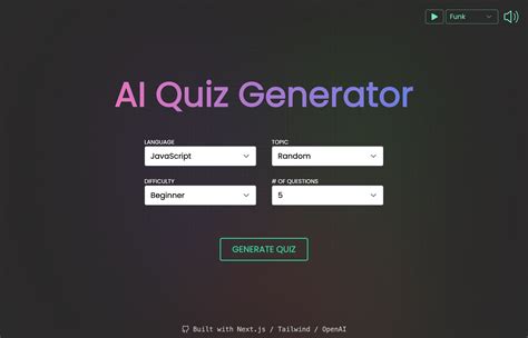 Quiz Generator Printable