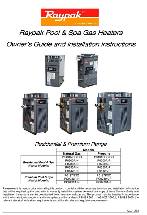 RAYPAK 2100 POOL HEATER MANUAL Ebook Reader