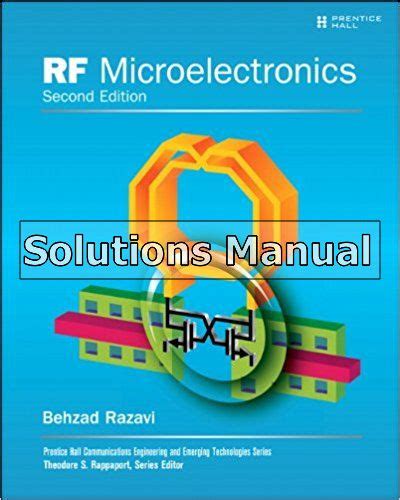 RAZAVI RF MICROELECTRONICS SOLUTION MANUAL 2ND EDITION Ebook Kindle Editon