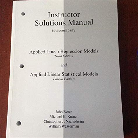 REGRESSION ANALYSIS BY EXAMPLE SOLUTIONS INSTRUCTOR MANUAL Ebook Doc