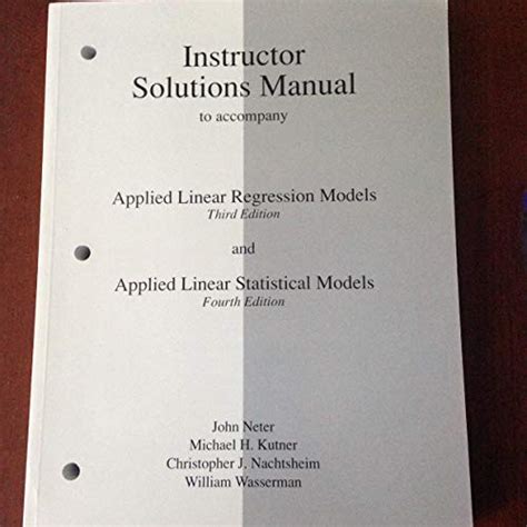 REGRESSION ANALYSIS BY EXAMPLE SOLUTIONS INSTRUCTOR MANUAL Ebook Doc