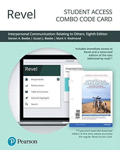 REVEL for Interpersonal Communication Access Card 8th Edition PDF