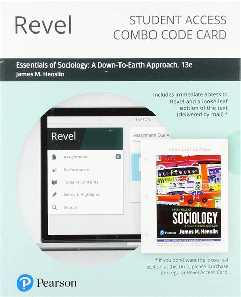 REVEL for Sociology A Down-to-Earth Approach Access Card 13th Edition Kindle Editon