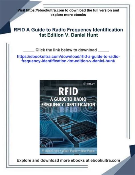 RFID Radio Frequency Identification 1st Edition Epub