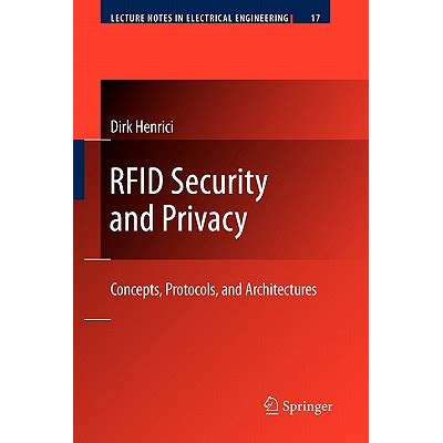 RFID Security and Privacy Concepts, Protocols, and Architectures 1st edition PDF