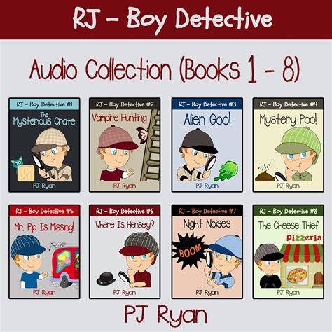 RJ Boy Detective Books 1-8 Fun Short Story Mysteries for Children Ages 9-12 Reader