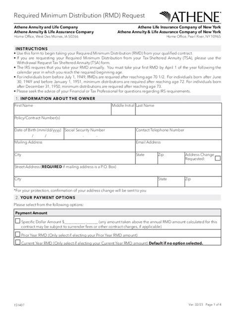 RMD Distribution Form: The Ultimate Guide to Navigating Your Required Minimum Distributions