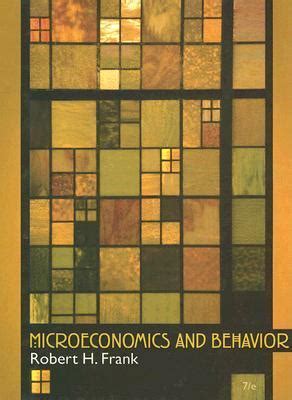 ROBERT FRANK MICROECONOMICS AND BEHAVIOR ANSWER KEY Ebook Doc