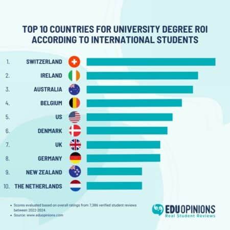 ROI of a foreign degree showing global learning and cross-border skills for professionals