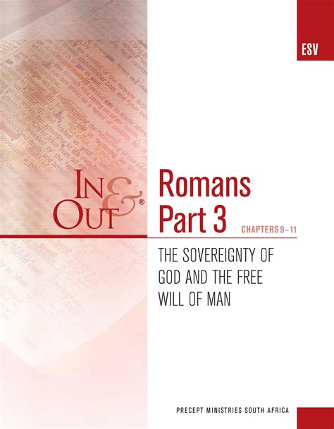 ROMANS PART III The Sovereignty of God and the Free Will of Man Precept Upon Precept Doc