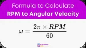 RPM to Rad/s Formula: Unveiling the Secrets of Angular Velocity