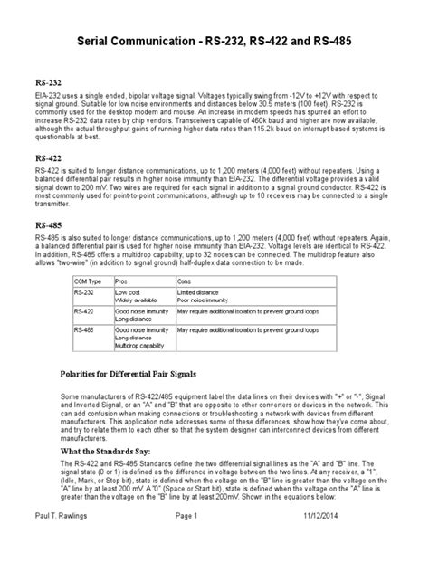 RS-485: A Comprehensive Guide to the Industrial Communication Standard