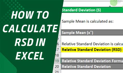 RSD Calculator: The Essential Tool for Ensuring Accurate and Reliable Measurements