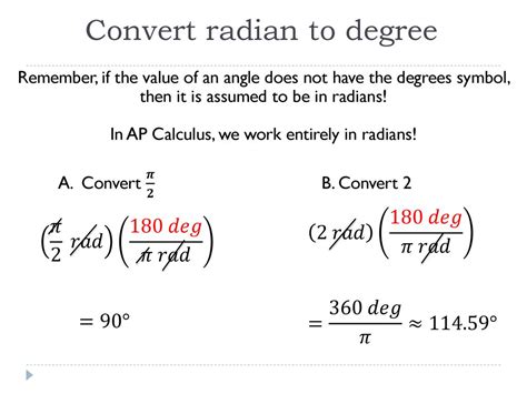 Radian to Degree Conversion: Unraveling the Mathematical Enigma