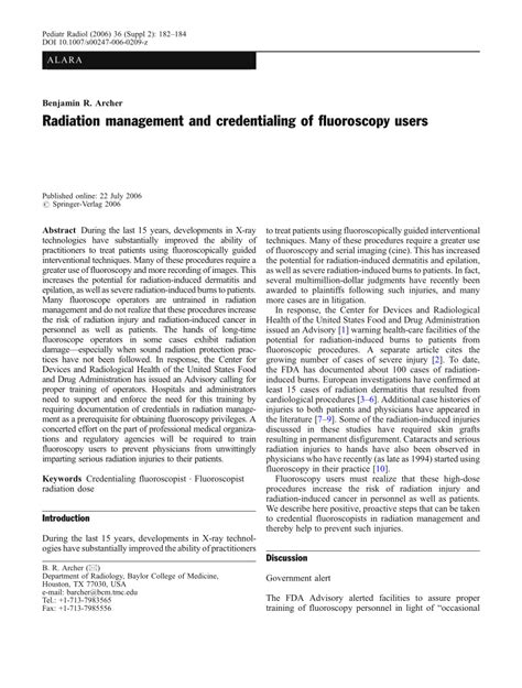 Radiation Management Credentialing Test Answers Reader