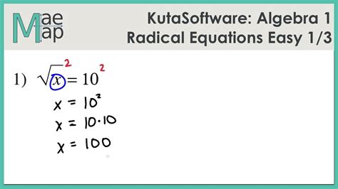 Radical Equations Part 1 Answers Reader