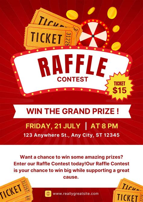 Raffle Flyer Template Free