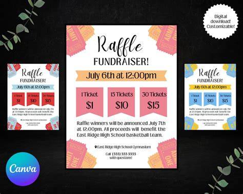 Raffle Ticket Prices Template