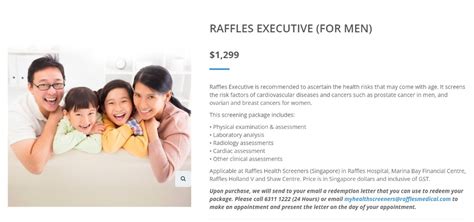 Raffles Executive Health Screening