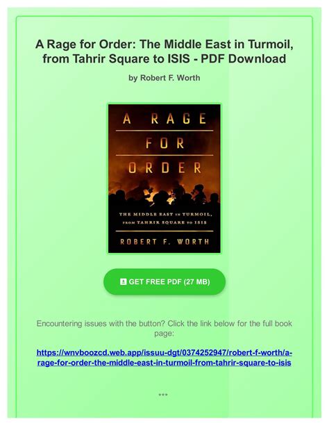 Rage Order Middle Turmoil Tahrir Epub