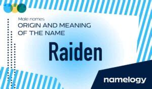 Raiden Name Meaning: Unraveling the Power of Thunder