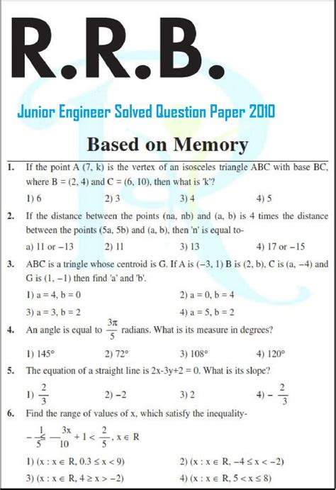 Railway Recruitment Question Papers Answers Doc