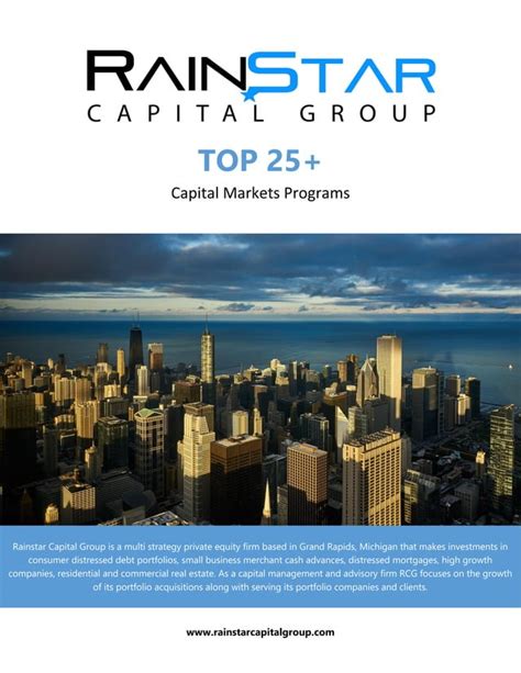 RainStar Capital Group: A 25-Year Journey of Innovation and Growth in the Financial Markets