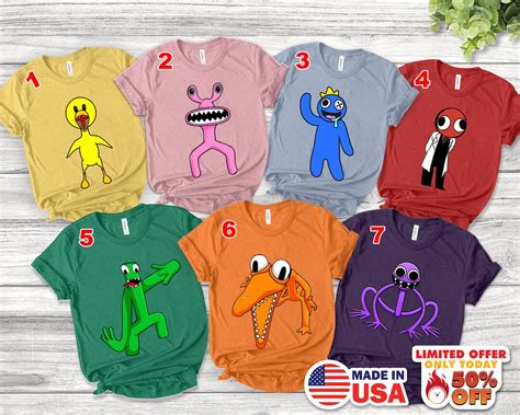 Rainbow Friends Shirts: Express Yourself with Colorful Fashion