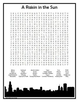 Raisin In The Sun Word Search Answers PDF