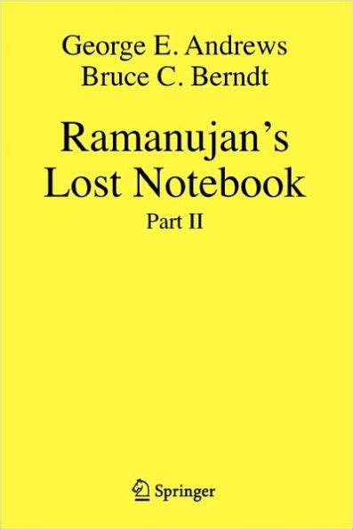 Ramanujan Lost Notebook, Part II Doc