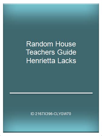 Random House Henrietta Lacks Teacher Guide Answers Epub