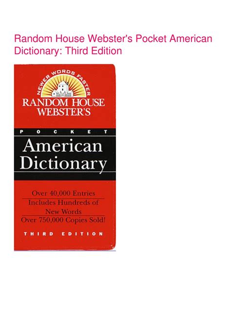 Random House Webster's Pocket American Reader