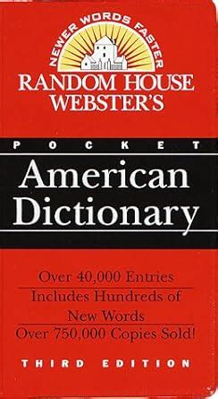 Random House Webster s Pocket American Dictionary Third Edition Kindle Editon