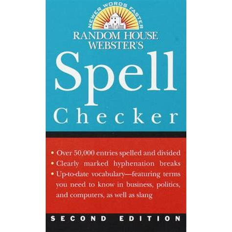 Random House Webster s Spell Checker Second Edition Kindle Editon
