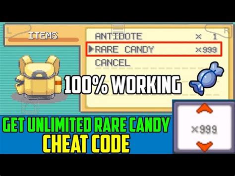 Rare Candy Fire Red Cheat: 8324 Unlocks and Super Potions