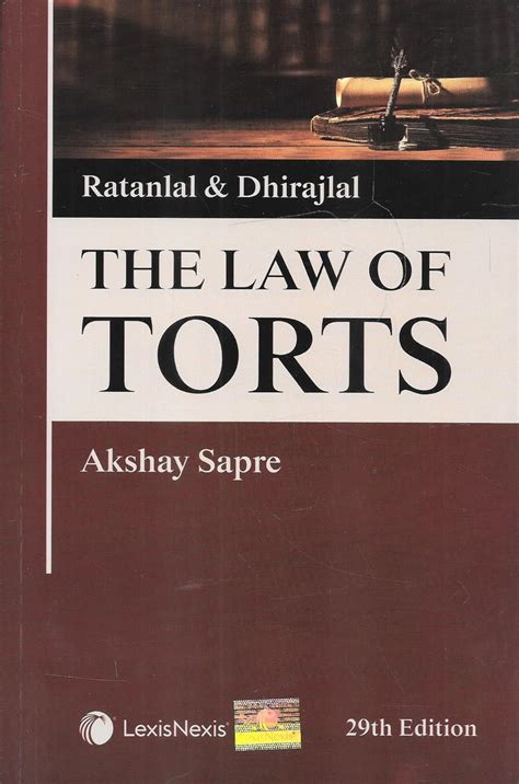 Ratanlal and Dhirajlal's The Law of Torts (Hindi Translation) 25th Edition PDF