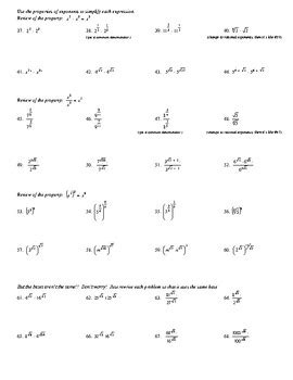 Rational Exponents Answer Key Reader