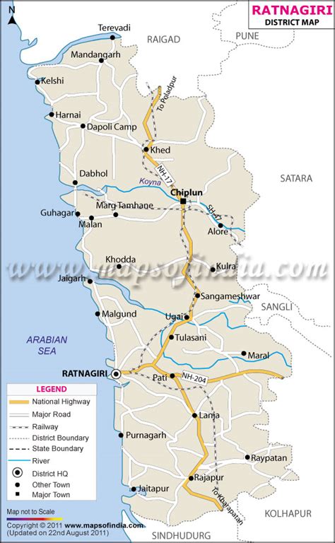 Ratnagiri Map: An Essential Tool for Navigating the Konkan Coast